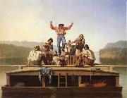 George Caleb Bingham Die frohlichen Bootsleute oil painting picture wholesale